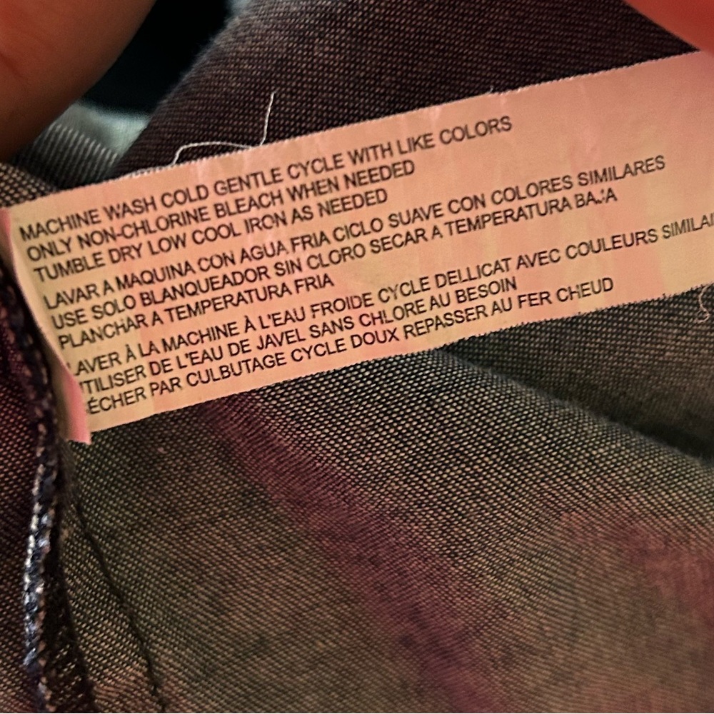 Eloquii Plus Size Ruffled Sleeve Chambray Shift D… - image 8